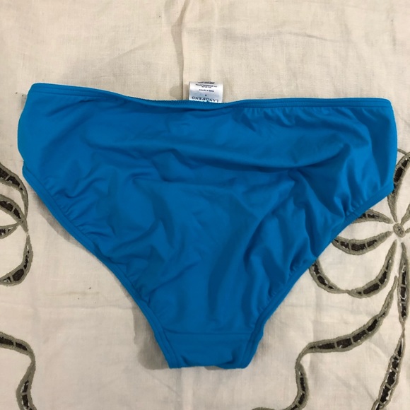 bright blue bikini bottoms